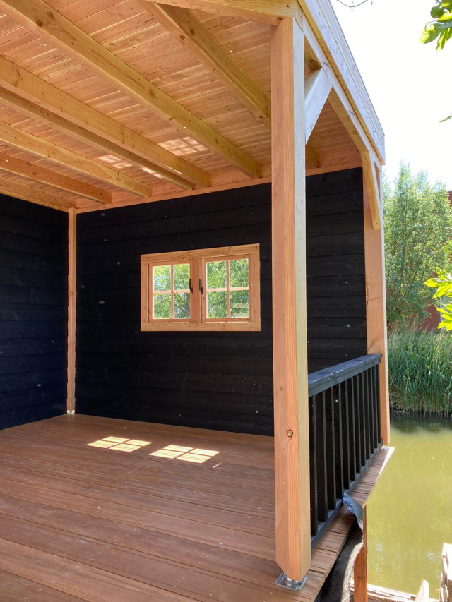 overkapping met vlonder