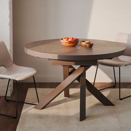 uittrekbare tafel rond