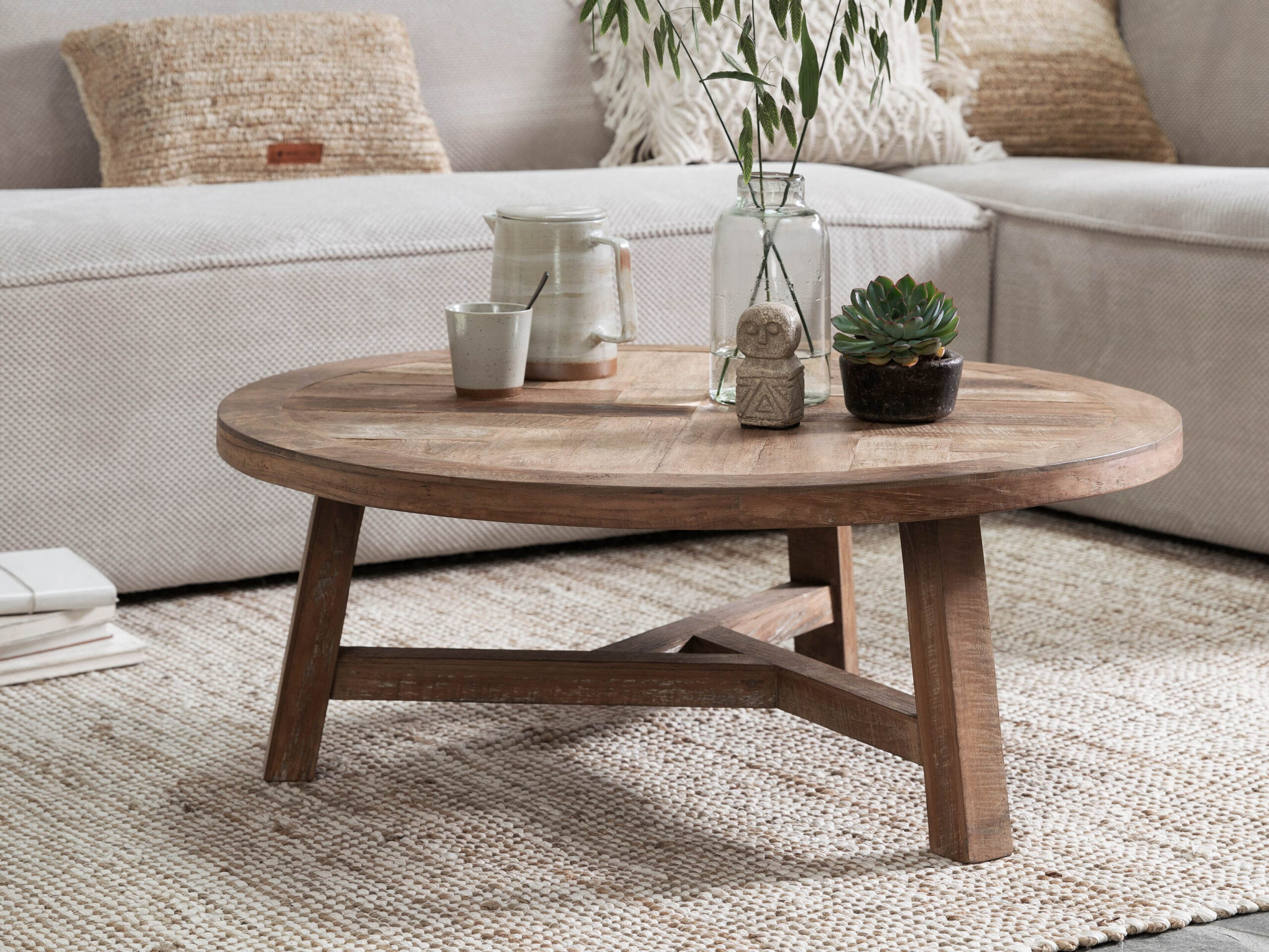 tafel boomstam rond